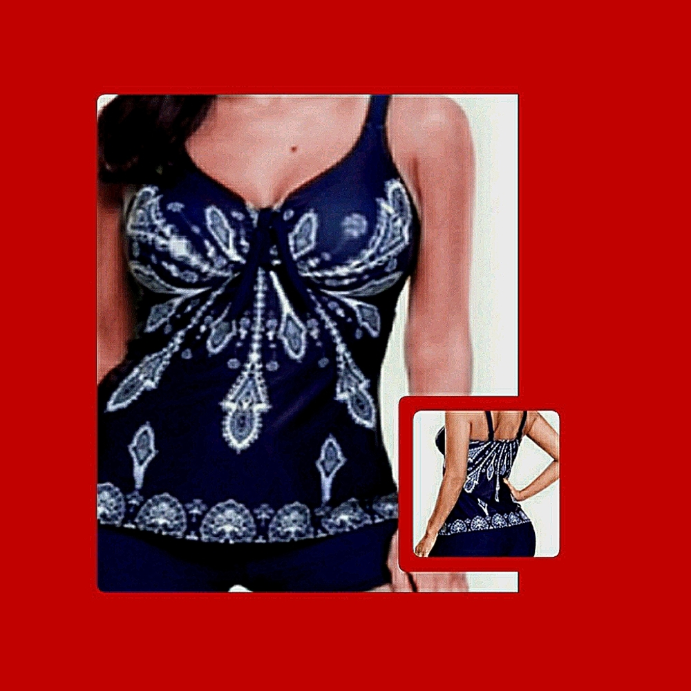 *Plus Size* 🤽‍♀️ 🏊‍♀️🚣‍♀️Blue  Swimsuit